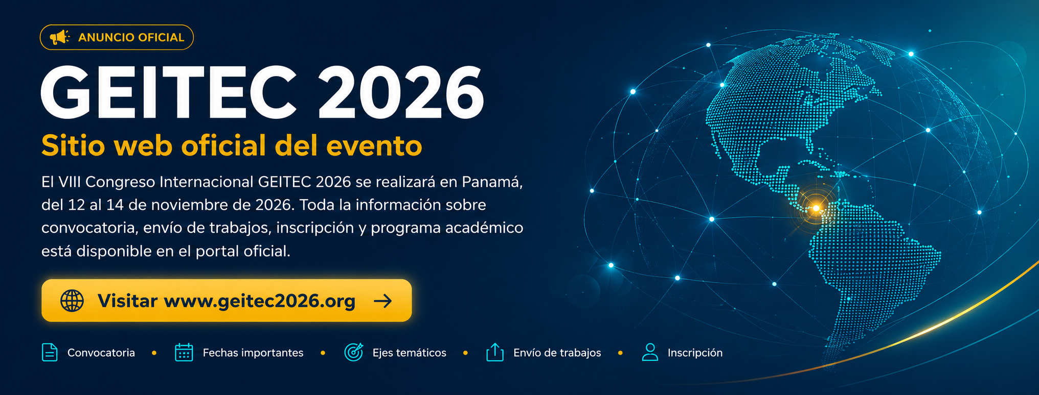 GEITEC 2026 - Sitio web oficial www.geitec2026.org